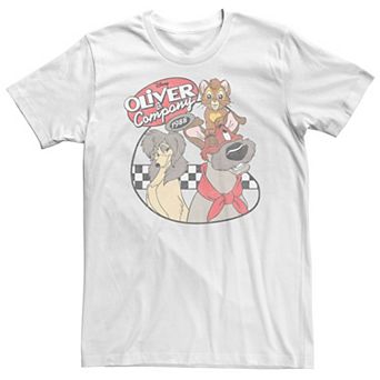 Big & Tall Disney Oliver And Company 90's Vintage Poster Tee