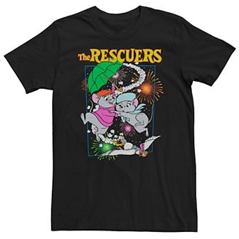 Big & Tall Disney's The Rescuers Fireworks Poster Tee