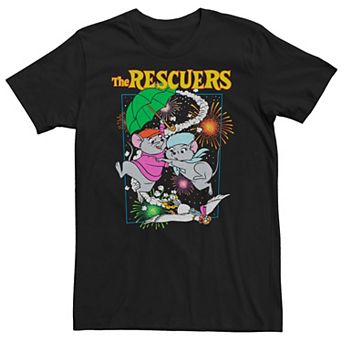 Big & Tall Disney's The Rescuers Fireworks Poster Tee