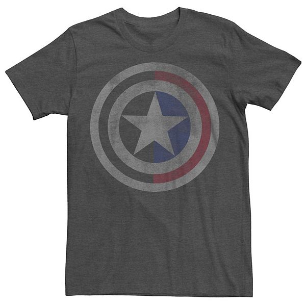 Men's Marvel Distressed Captain America Logo Tee