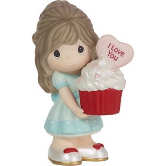 Precious Moments You Bake Me Happy Brunette Girl Figurine