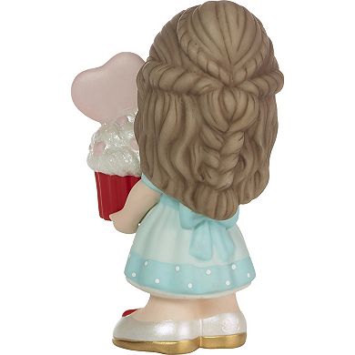 Precious Moments You Bake Me Happy Brunette Girl Figurine