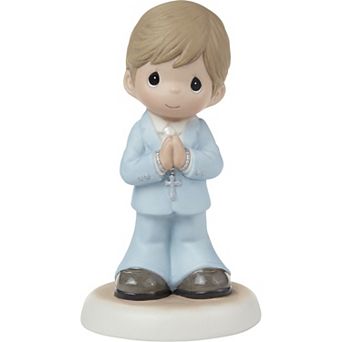 Precious Moments Blessings On Your First Communion Brunette Hair Medium Skin Boy Figurine