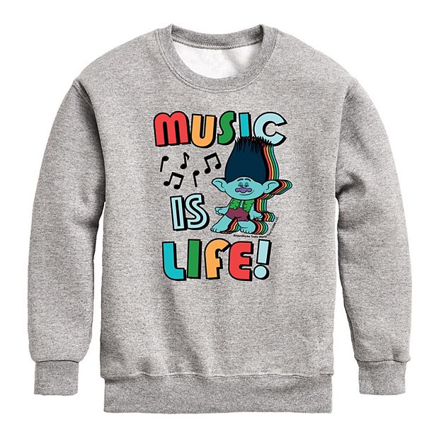 Boys 8-20 DreamWorks Trolls Music Is Life Sweatshirt