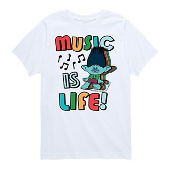 Boys 8-20 DreamWorks Trolls Music Is Life Tee