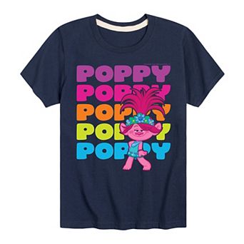 Boys 8-20 DreamWorks Trolls Poppy Stacked Name Tee