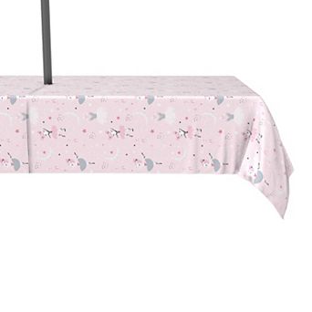 Water Repellent, Outdoor, 100% Polyester, 60x84", Pink Ballerina