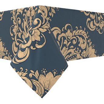 Rectangular Tablecloth, 100% Cotton, 60x120", Floral 161