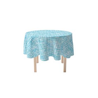 Round Tablecloth, 100% Polyester, 90" Round, Contemporary Ocean