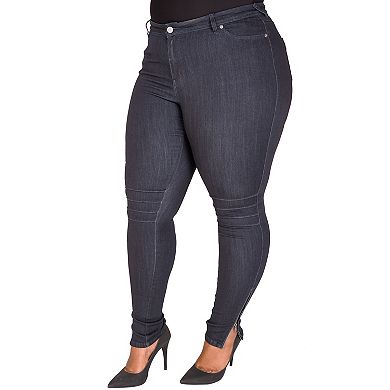 Plus Size Curvy Fit Marley Moto Skinny Jeans