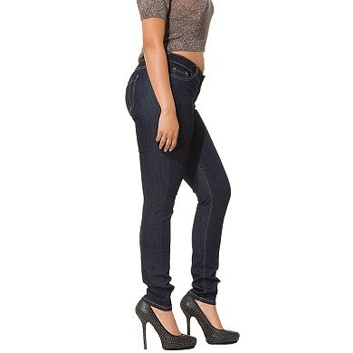 Nikki Curvy Fit Basic Skinny Hipster Low-Rise Jeans