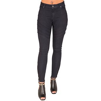 Curvy Fit Marley Moto Skinny Jeans