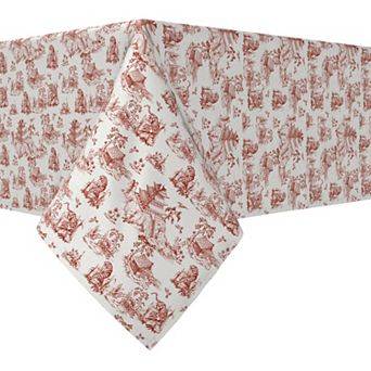 Rectangular Tablecloth, 100% Cotton, 52x104", Floral 188