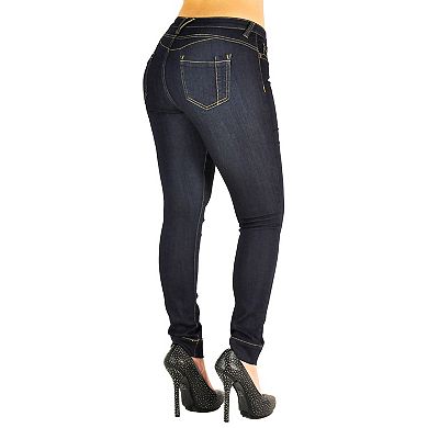 Cece Curvy Fit Fastman Basic Skinny Low-Rise Ankle Jeans