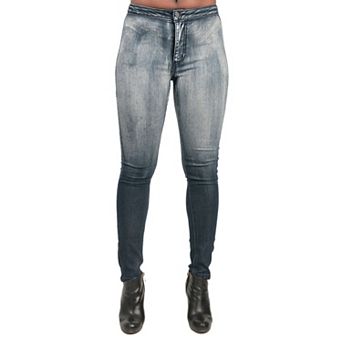 Corrine Curvy Fit Acid Dipped Wash High Waist Skinny Jeans
