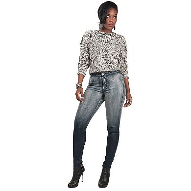 Corrine Curvy Fit Acid Dipped Wash High Waist Skinny Jeans