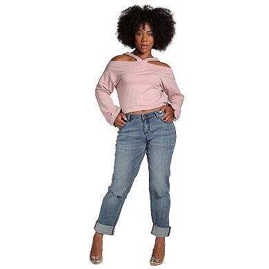 Verla Curvy Fit True Slight Rip Boyfriend Jeans