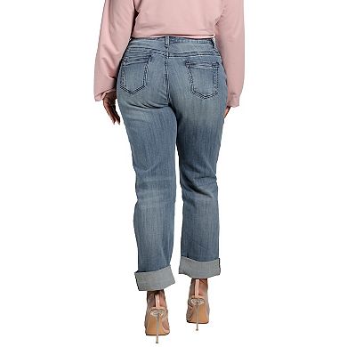 Verla Curvy Fit True Slight Rip Boyfriend Jeans