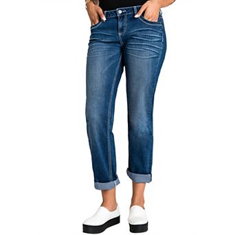 Shaw Curvy Fit Basic Skinny Boyfriend Jeans