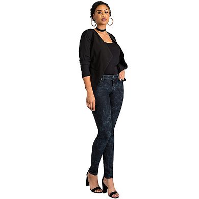 Sheena Curvy Fit Basic Skinny Mid Rise Jeans