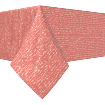 Rectangular Tablecloth, 100% Cotton, 60x104", Coral Batik Design