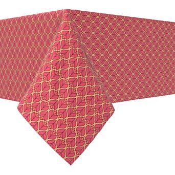 Rectangular Tablecloth, 100% Cotton, 52x104", Floral 106