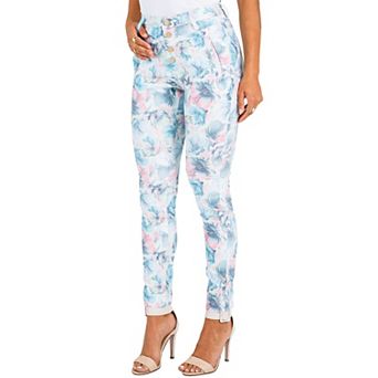 Laura Floral Printed High Waisted Cropped Pants
