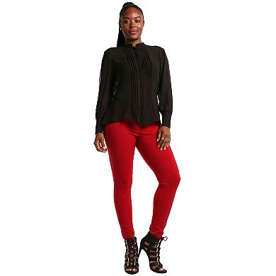 Michelle Moto Legging With Moto Seams & Stitching