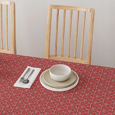 Rectangular Tablecloth, 100% Cotton, 52x104", Floral 56