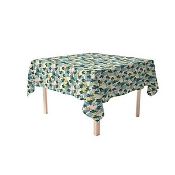 Square Tablecloth, 100% Polyester, 54x54", Island Illustration