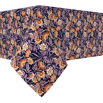 Rectangular Tablecloth, 100% Cotton, 60x84", Floral 39