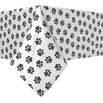 Square Tablecloth, 100% Polyester, 54x54", Paw Prints