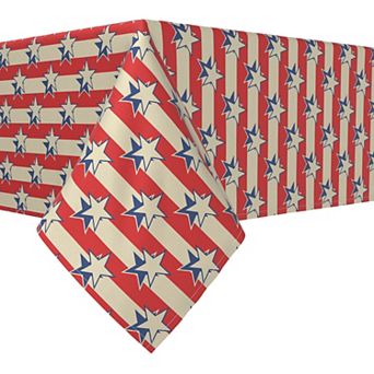 Square Tablecloth, 100% Polyester, 70x70", USA Stars