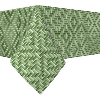 Square Tablecloth, 100% Polyester, 54x54", Traditional Textured Tiles
