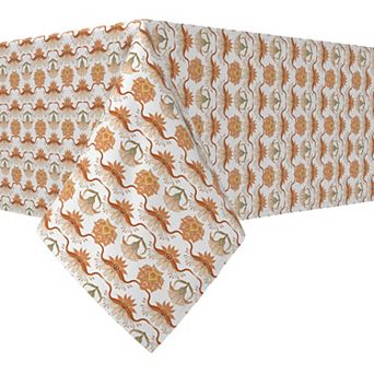 Rectangular Tablecloth, 100% Cotton, 60x120", Floral 130