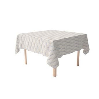 Square Tablecloth, 100% Polyester, 70x70", Natural Brush Stroke