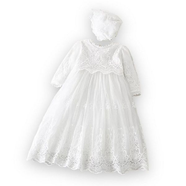 Baptism dress for baby girl long sleeve best sale