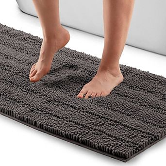 Zulay Kitchen Shaggy Soft Bathroom Rug 17x47"