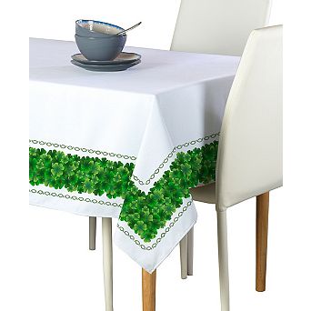 Rectangular Tablecloth, 100% Polyester, 60x104", Clover Arches Garland
