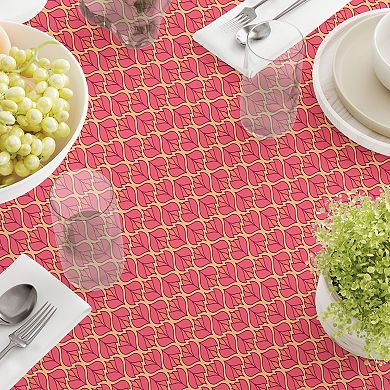 Square Tablecloth, 100% Cotton, 52x52", Floral 106