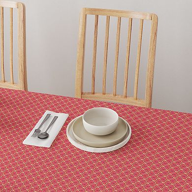 Square Tablecloth, 100% Cotton, 52x52", Floral 106