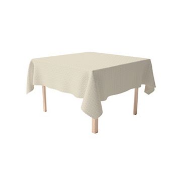 Square Tablecloth, 100% Polyester, 60x60", Geometric Golden Design