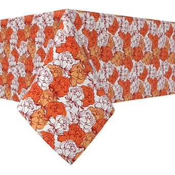 Rectangular Tablecloth, 100% Cotton, 52x104", Floral 172