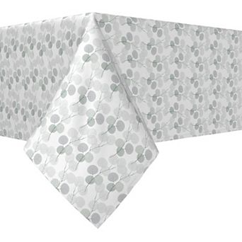 Rectangular Tablecloth, 100% Polyester, 60x120", Monochrome Branches