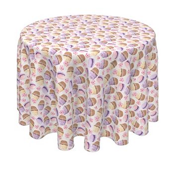Round Tablecloth, 100% Polyester, 60" Round, Violet Sweets