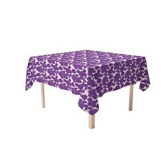 Square Tablecloth, 100% Cotton, 52x52", Floral 199