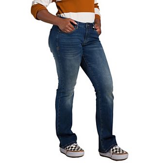 Nova Women's Curvy Fit Mid Rise Slim Boot Jean