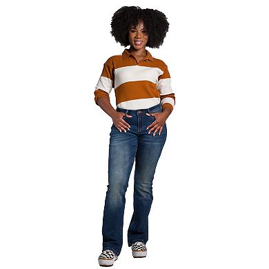 Nova Women's Curvy Fit Mid Rise Slim Boot Jean