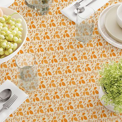 Square Tablecloth, 100% Cotton, 52x52", Classic Fall Pattern