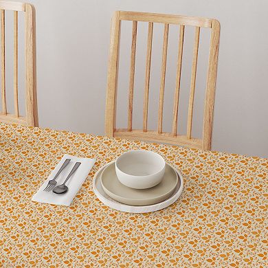 Square Tablecloth, 100% Cotton, 52x52", Classic Fall Pattern